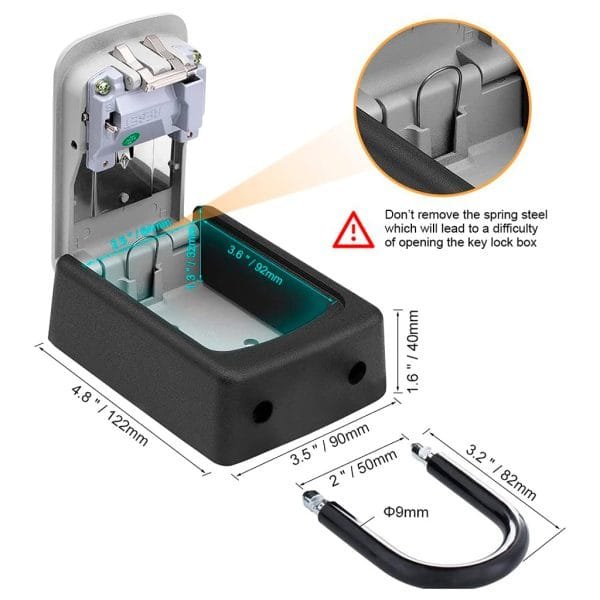 GRIFEMA GA1004 Caja de Seguridad para Llaves, Caja de Cerradura - Imagen 4